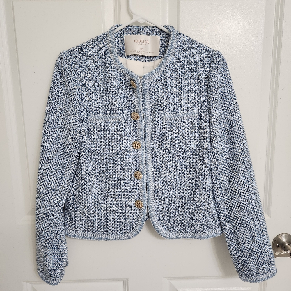 NWT Goelia - Single Breasted Round Neck Jacket